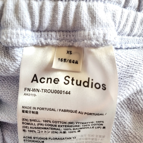 Acne Studios Merce Cunningham Dance Pale Blue Track Pant Sweatpants NWT Size XS - Picture 16 of 16